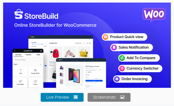 StoreBuild - Elementor Addon for WooCommerce Store Builder